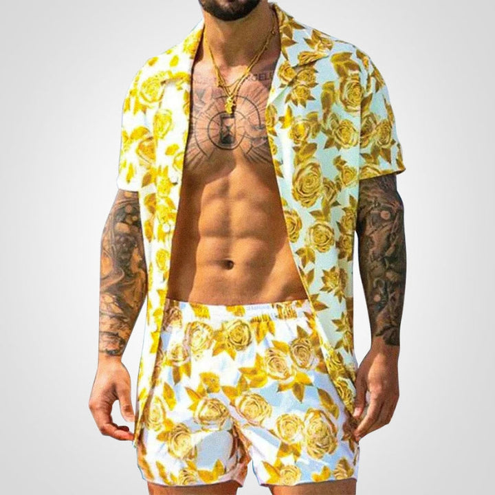 Two-piece men's set with print – Ruben-F-S-State of Style