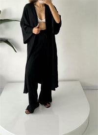 Two-Piece Relax Set with Jacket and Trousers – Alizéa-Black-S-State of Style