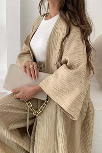 Two-Piece Relax Set with Jacket and Trousers – Alizéa-Khaki-S-State of Style