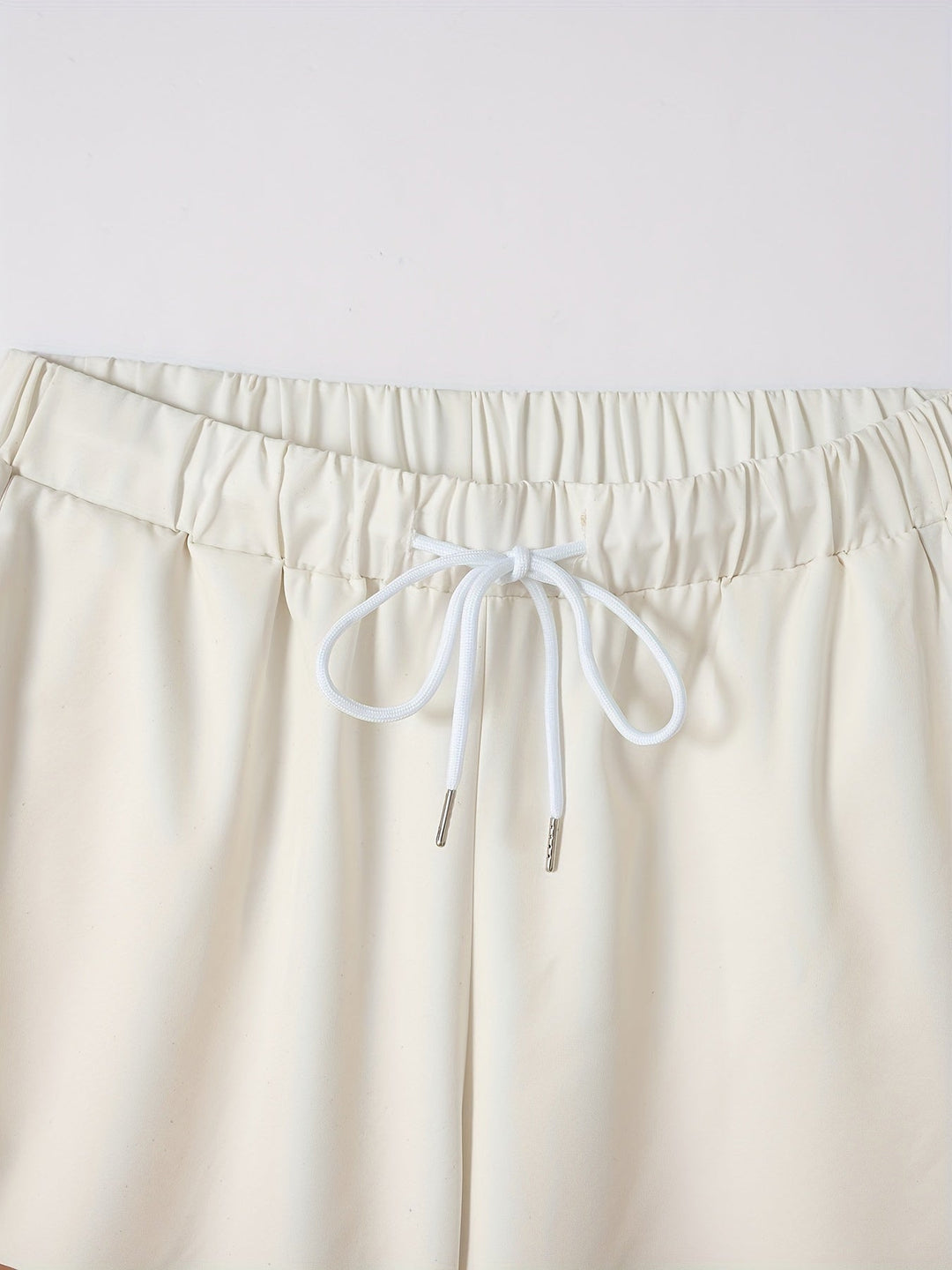 Two-piece set with striped print short-sleeve shirt and shorts - Mateo-Apricot-M-State of Style