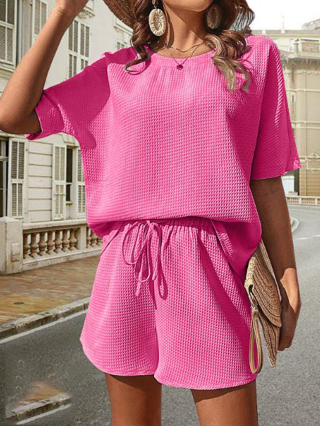 Two-Piece Summer Set for Ladies - Isla-Pink-S-State of Style