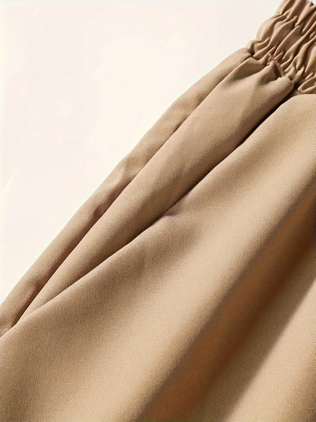 Two-piece summer set men leaf print shirt and shorts - Kiano-White/Brown-M(48)-State of Style