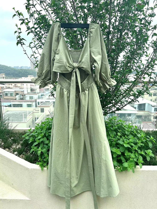 Two-Way Maxi Summer Dress - Celina-Green-S-State of Style