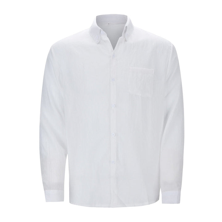 Tyler – Men’s Linen Shirt-White-M-State of Style