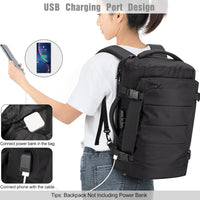 40L Water-Resistant Travel Laptop Backpack with USB Port & Anti-Theft Lock – AeroPack