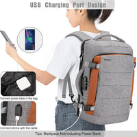 40L Water-Resistant Travel Laptop Backpack with USB Port & Anti-Theft Lock – AeroPack