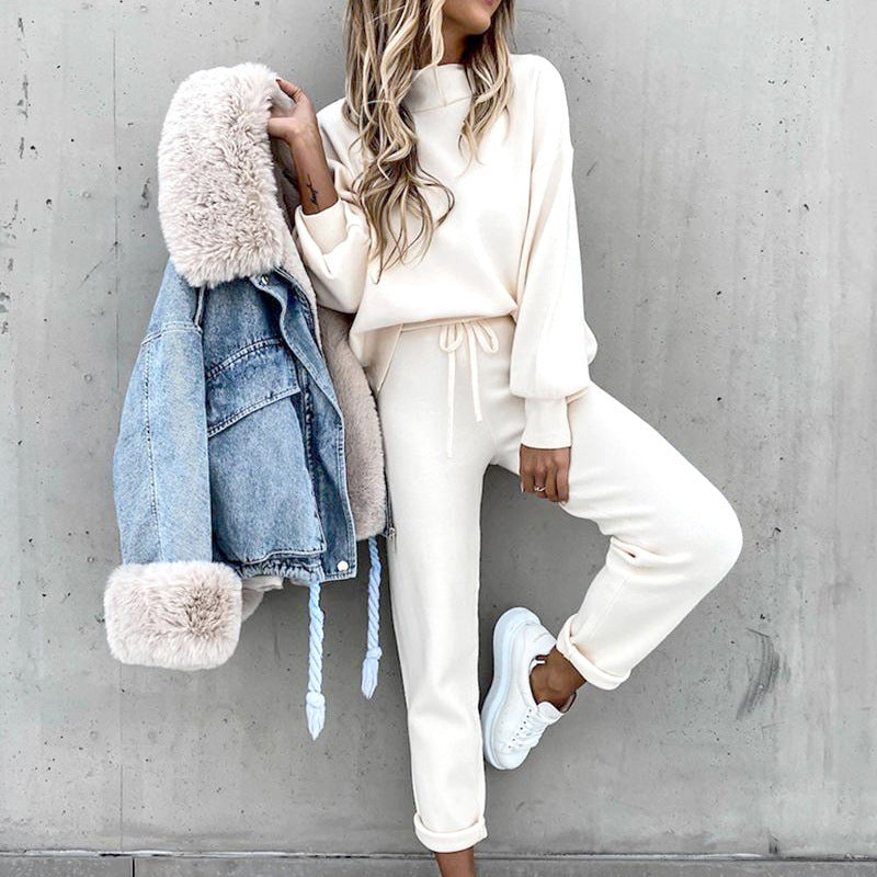 Ultimate Soft Home Suit | Cosy & Stylish Loungewear Set-White-S-State of Style
