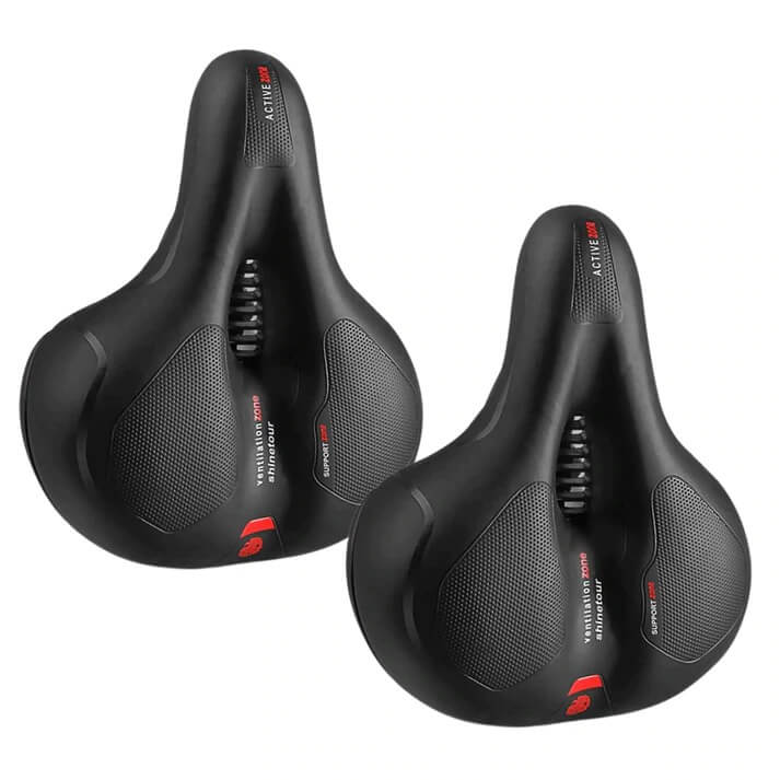 Ultra-comfortable Bike Saddle - CloudRide Pro-Red-2 Pieces-State of Style