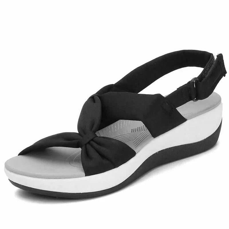 Ultra-comfortable Orthopaedic Women's Summer Sandals – Isabella-Black-3-State of Style