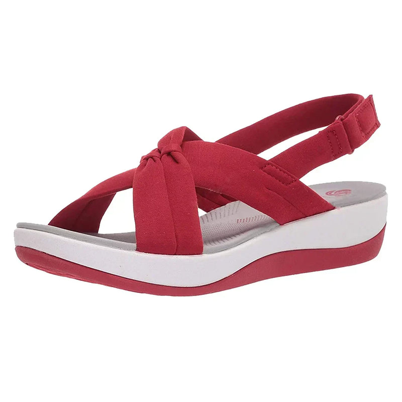 Ultra-comfortable Orthopaedic Women's Summer Sandals – Isabella-Red-3-State of Style