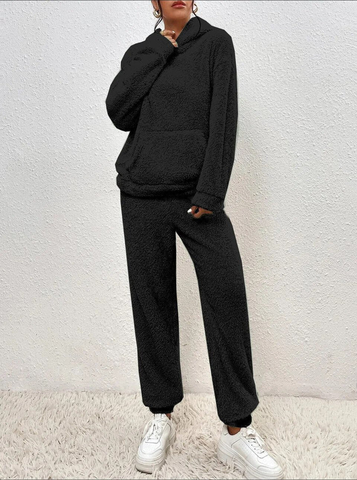 Ultra-Comfortable Teddy Loungewear with Hoodie - Lana-White-XS-State of Style