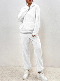 Ultra-Comfortable Teddy Loungewear with Hoodie - Lana-White-XS-State of Style