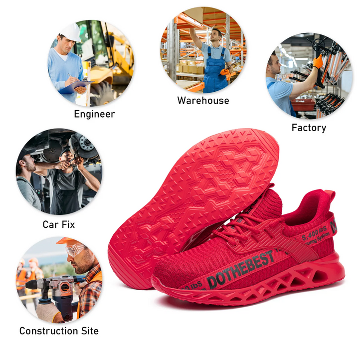 Ultra-Light Breathable Safety Shoes - ProGuard-Black-6-State of Style