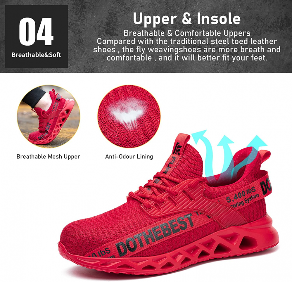 Ultralight Breathable Safety Shoes - ProGuard-Black-6.5-State of Style