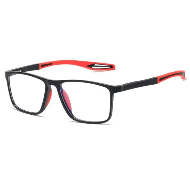 Ultralight Men’s Reading Glasses with Anti-Blue Light Protection – Orlando-Red-State of Style