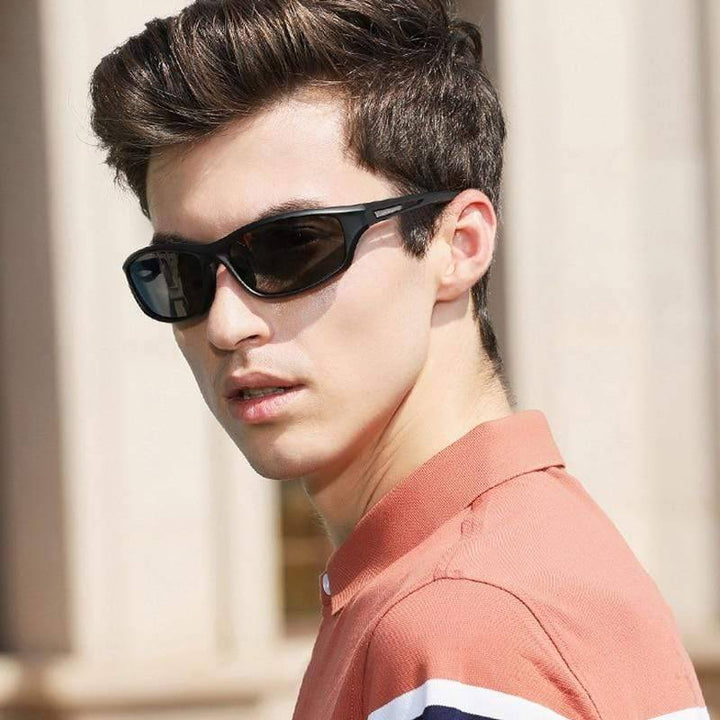 Ultralight polarising sunglasses with UV protection – Marco-Black Grey-State of Style