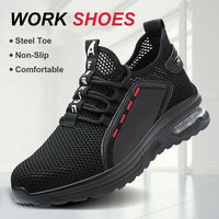 Ultralight Safety Shoes with Steel Toe - SteelFlex One-Black-4.5-State of Style