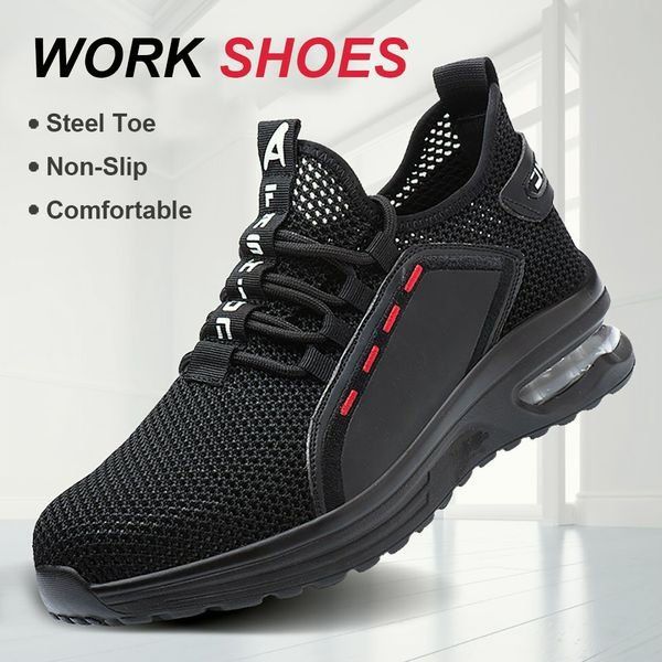 Ultralight Safety Shoes with Steel Toe - SteelFlex One-Black-4.5-State of Style