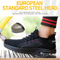 Ultralight Safety Shoes with Steel Toe - SteelFlex One-Black-4.5-State of Style