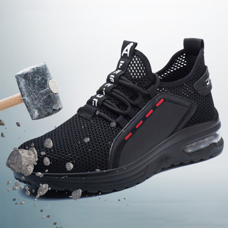 Ultralight Safety Shoes with Steel Toe - SteelFlex One-Black-4.5-State of Style