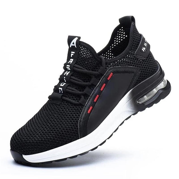 Ultralight Safety Shoes with Steel Toe - SteelFlex One-Black White-4.5-State of Style