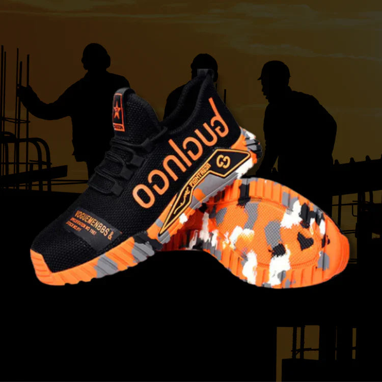 Ultralight Steel Toe Work Shoes - AirGuard-Orange-6-State of Style