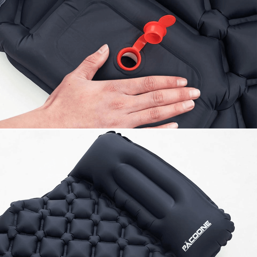 Ultralight Waterproof Sleeping Mat with Built-in Pump – AirRest-Grey-State of Style