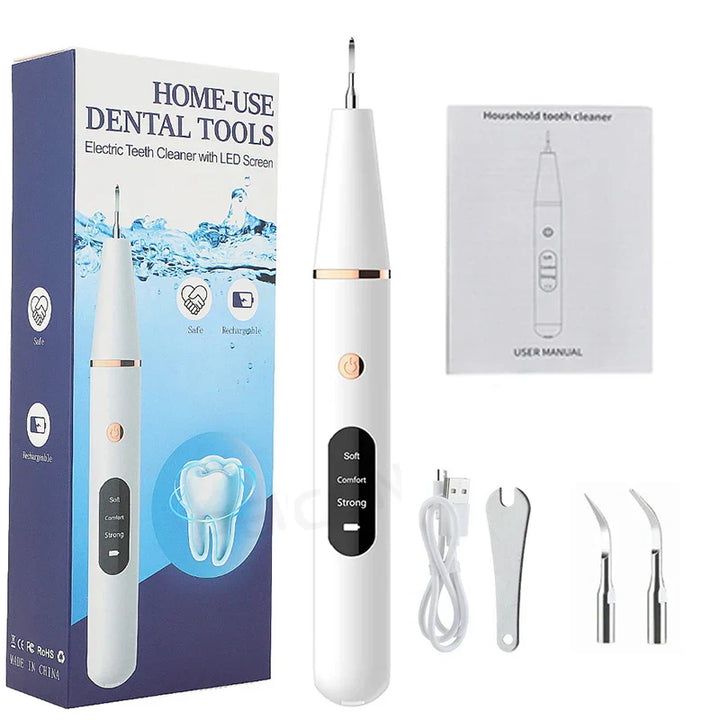 Ultrasonic Tooth Cleaner - SonicClean-White-State of Style