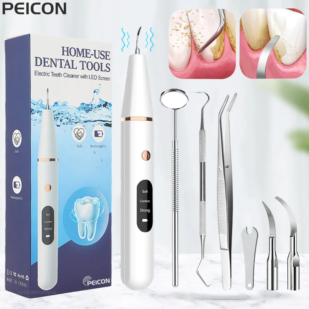 Ultrasonic Tooth Cleaner - SonicClean-White-State of Style