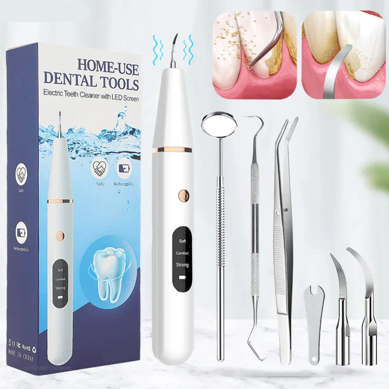 Ultrasonic Tooth Cleaner - SonicClean-White-State of Style