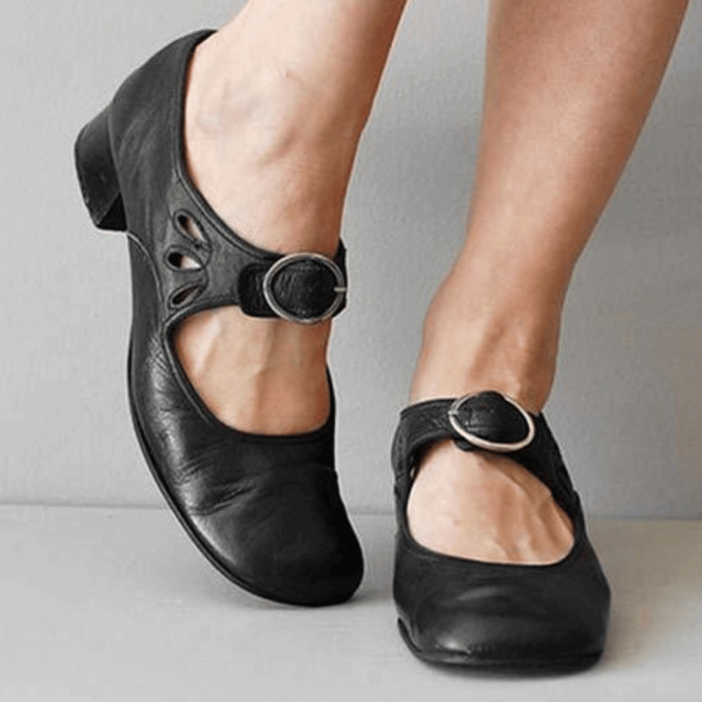 Unique and Comfortable Ladies Leather Sandals – Marisa-Black-3-State of Style