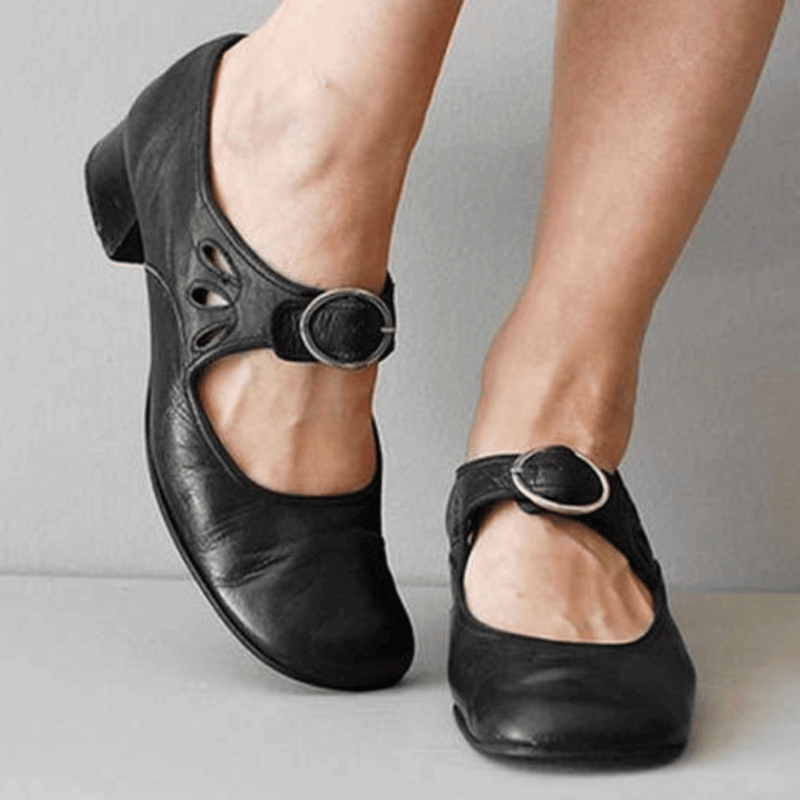 Unique and Comfortable Ladies Leather Sandals – Marisa-Black-3-State of Style