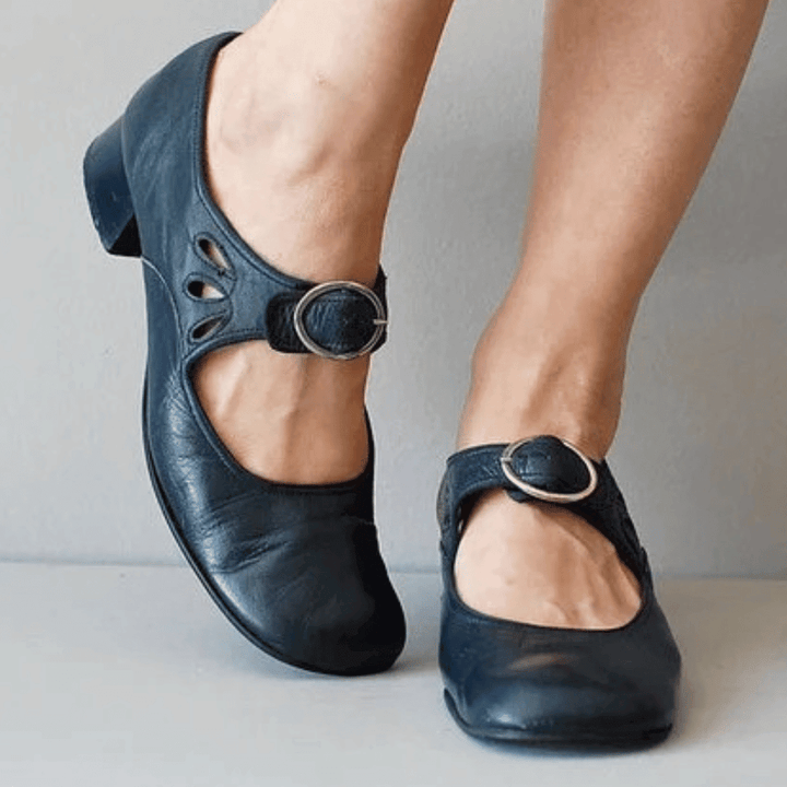 Unique and Comfortable Ladies Leather Sandals – Marisa-Blue-3-State of Style
