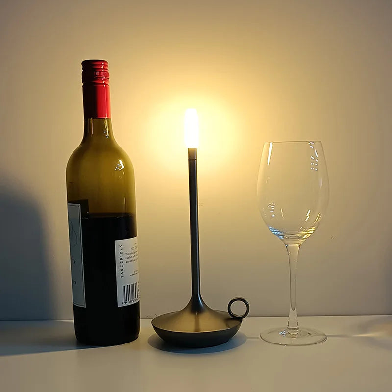 Unique and Luxurious Candleholder Lamp - LuxeCandle-Black-State of Style