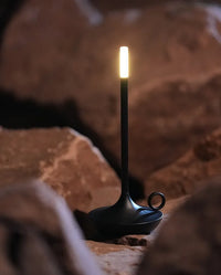 Unique and Luxurious Candleholder Lamp - LuxeCandle-Black-State of Style