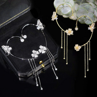 Unique Butterfly Earrings - Aurelia-Left Only-Silver-State of Style
