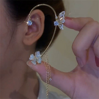 Unique Butterfly Earrings - Aurelia-Left Only-Silver-State of Style