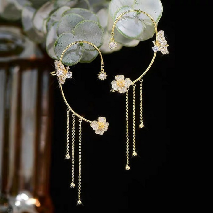 Unique Butterfly Earrings - Aurelia-Pair-Gold-State of Style