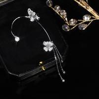 Unique Butterfly Earrings - Aurelia-Right Only-Silver-State of Style