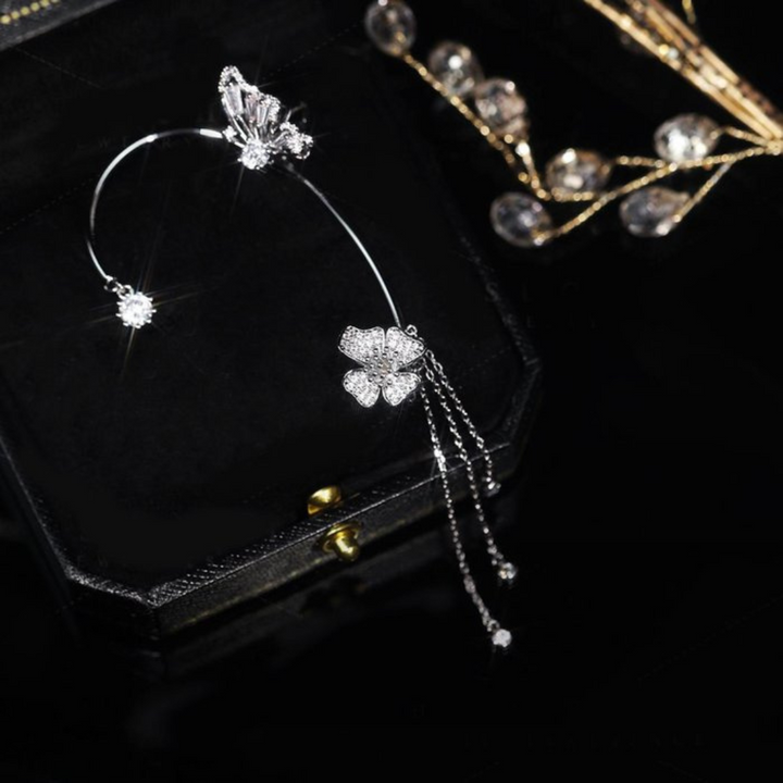 Unique Butterfly Earrings - Aurelia-Right Only-Silver-State of Style