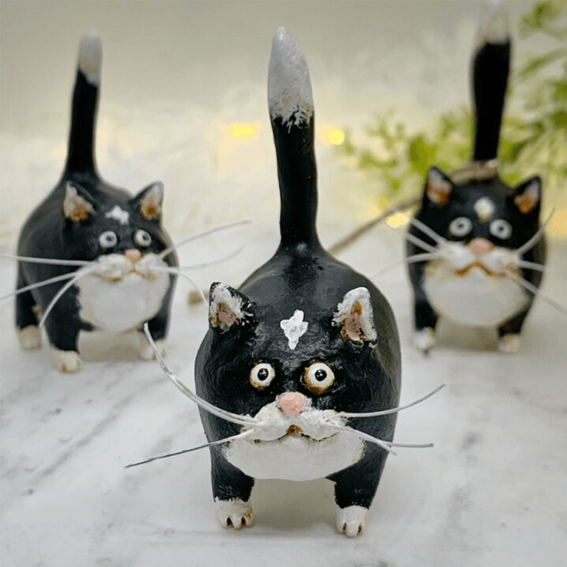 Unique Handmade Cat Christmas Ornament - Purrfect Holiday Hangers-Tuxedo-State of Style