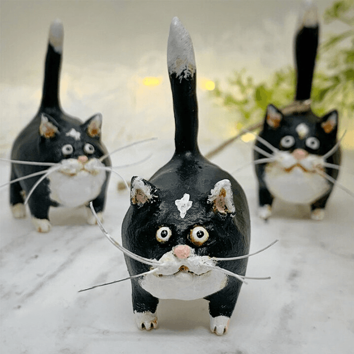 Unique Handmade Cat Christmas Ornament - Purrfect Holiday Hangers-Tuxedo-State of Style