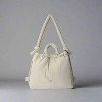 Unique Puffer Handbag with Trendy Volume - Riva-Beige-State of Style