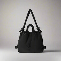 Unique Puffer Handbag with Trendy Volume - Riva-Black-State of Style