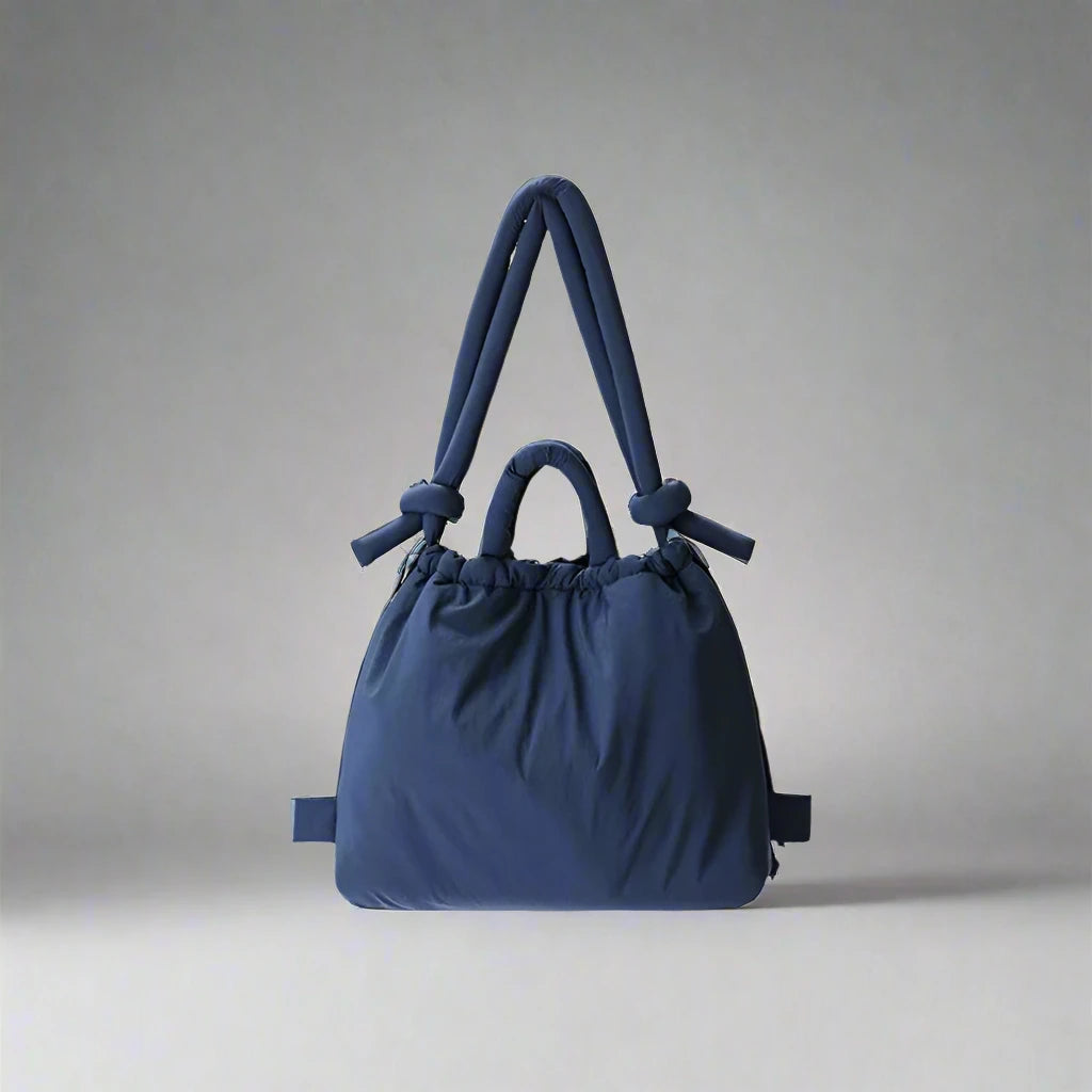 Unique Puffer Handbag with Trendy Volume - Riva-Blue-State of Style