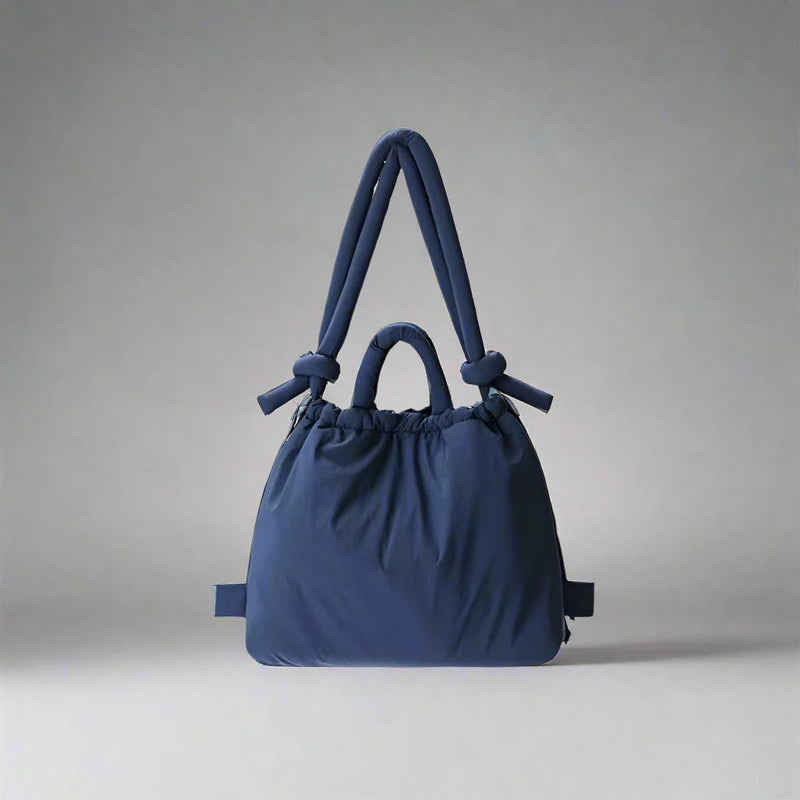 Unique Puffer Handbag with Trendy Volume - Riva-Blue-State of Style