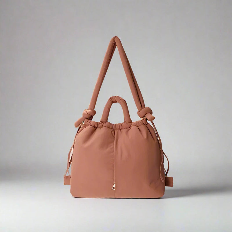 Unique Puffer Handbag with Trendy Volume - Riva-Pink-State of Style