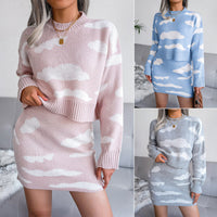 Unique Retro Look Two-Piece Set | Sara Ensemble-Pink Clouds-S-State of Style