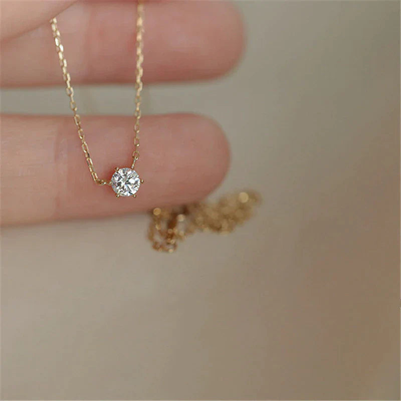 Unique Zircon Sparkling Necklace | Dazzling Collarbone Jewellery-State of Style