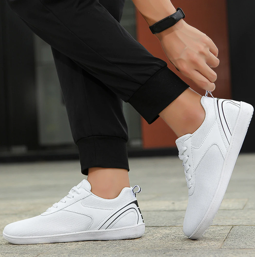 Unisex barefoot shoes with flexible sole & breathable upper material – Luno-White-4.5-State of Style